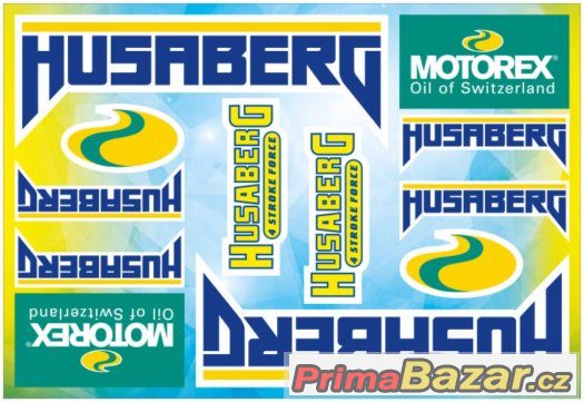 Prodám polepy značky HUSABERG/MOTOREX.