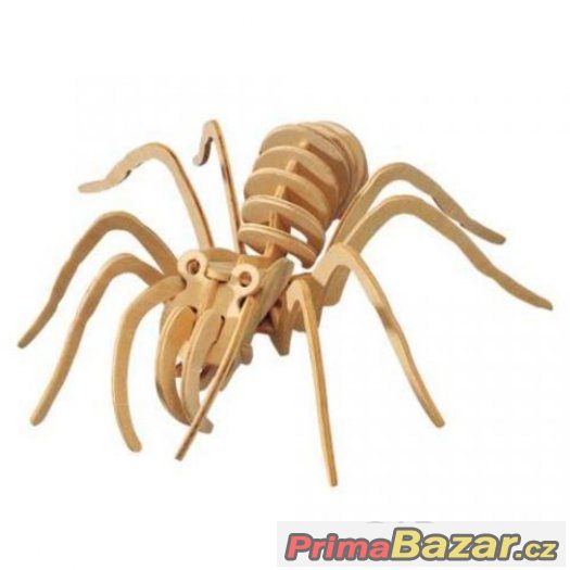 Dřevěné 3D puzzle dřevěná skládačka hmyz - Tarantule