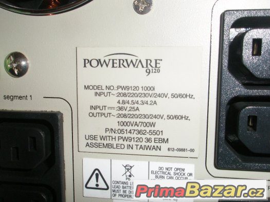 Záložní zdroj UPS Powerware 9120 1000VA / 700W
