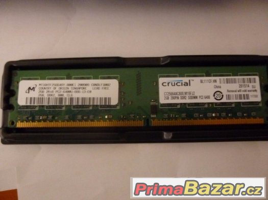 RAM DDR2 - 2GB 800 MHZ moduly pro INTEL/AMD