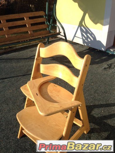 Dětská židle dřevěná, stavitelná