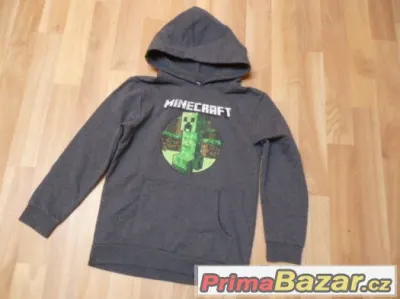Parádní mikina Minecraft vel. 7-8 let