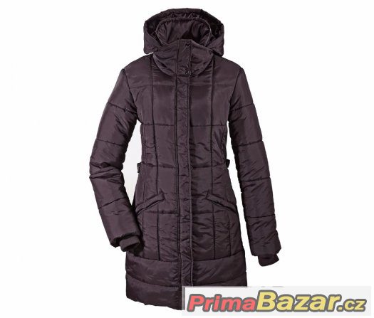 Dámský fialový zimní kabát,bunda -NOVÝ