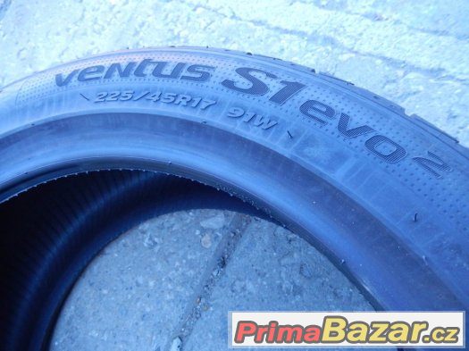 4x nové letní Hankook Ventus S1 Evo2 225/45/17 91W