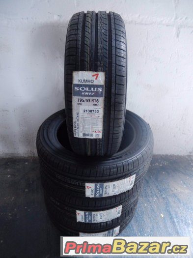 4x nové letní Kumho Solus KH17 195/55/16 87H