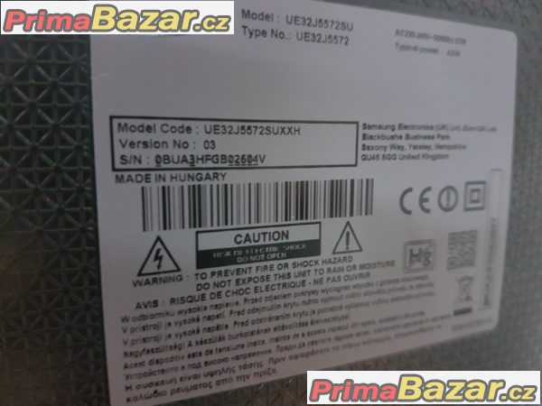 televize led  SAMSUNG UE32J5572SUXXH