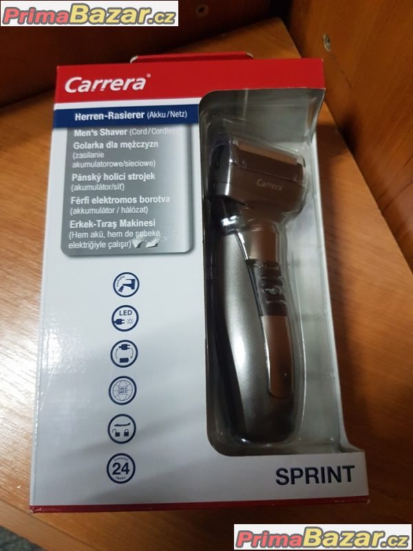 nový nepoužitý holící strojek Carrera Sprint