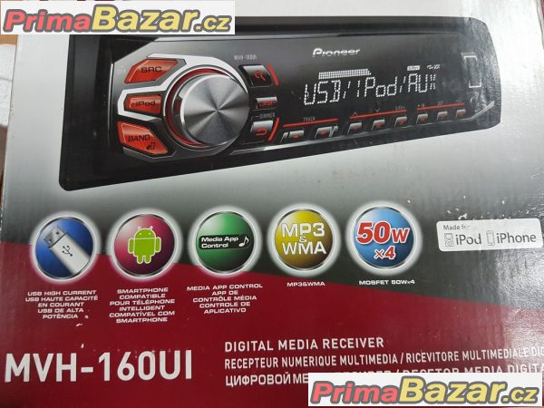 nove autoradio Pioneer MVH 160UI USB