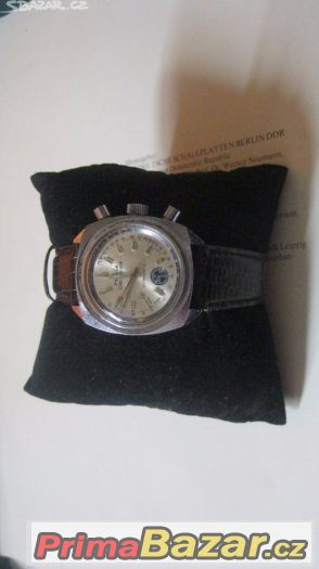 Starozitne nemecke sberatelske panske hodinky RUHLA CHRONOGR