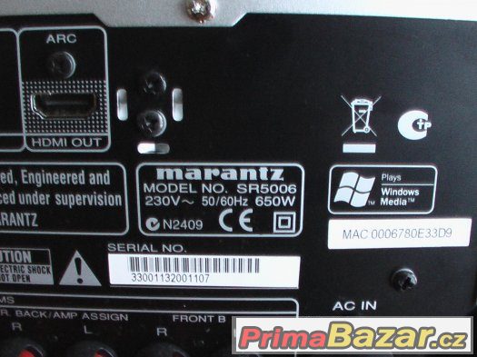 7.2 Marantz SR 5006, 6x HDMI, bi-amping, 2x subwoofer