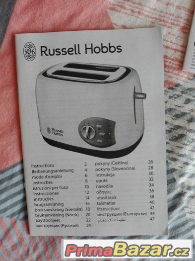 Nový topinkovač toaster RUSSELL HOBBS 19640