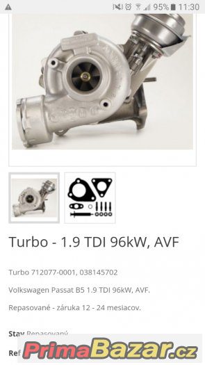 Turbo 1.9 tdi 96kw-avf