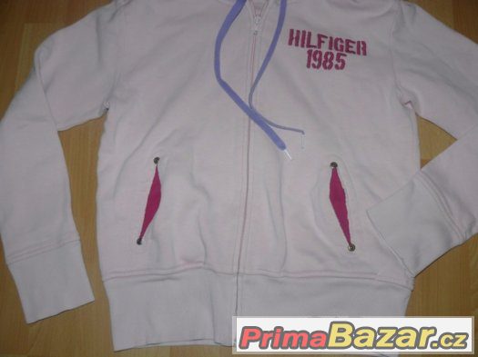 Dámská mikina na zip s kapucí - HILFIGER - vel. S