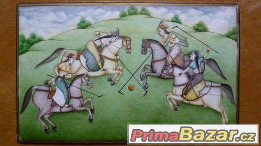 obraz Persie - princezna hraje koňské polo... slonovina