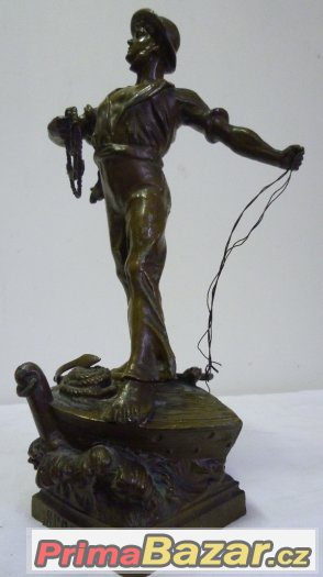 Námořník kovová socha Secours Arthur Waagen