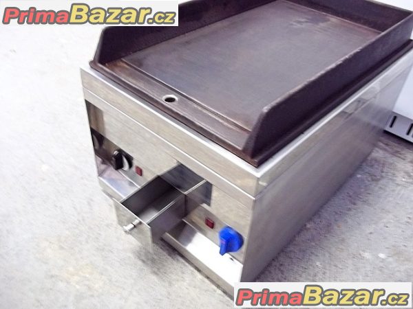 GASTRO PROFI elektrická grilovací deska litinová hladká tál