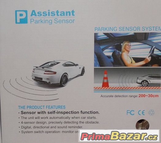Parkovací asistent zadní - zvuková signalizace + displej