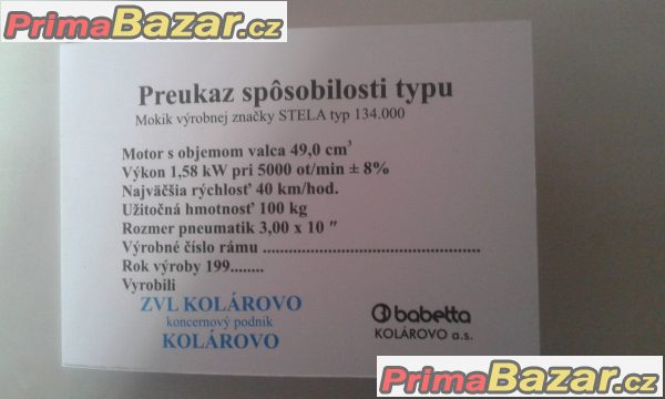 Nové orazitkovane kartičky na tyto mopedy a stadiony;