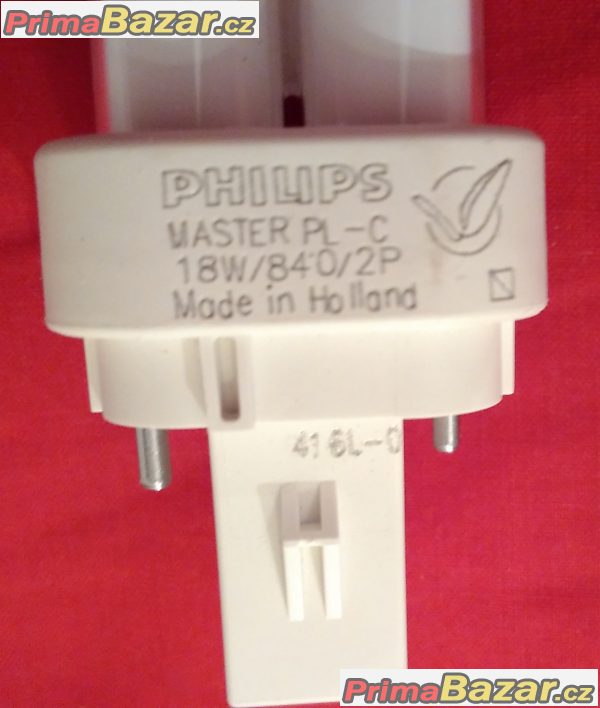 2 ks Úsporné kompaktní zářivky Philips Master PL-C 18W 840 2P.