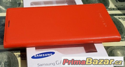 Samsung Note 3 N9005 - Flip Pouzdro Oranžové