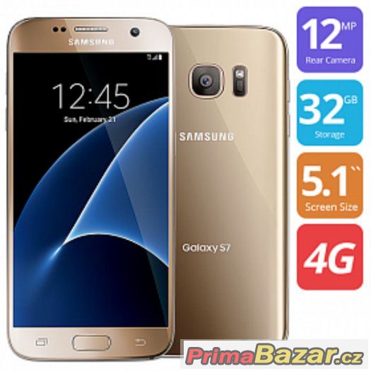 Samsung Galaxy S7 Gold Platinum CZ Distribuce