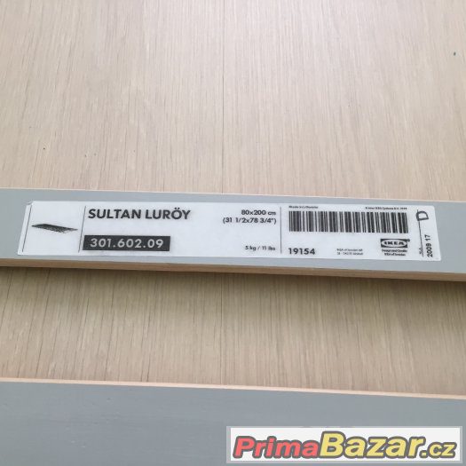 Matracový rošt Sultan Luroy (IKEA) 200x80 cm, 2x