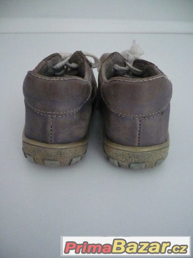 Dětské kožené kotníčkové boty Jonap vel.24 klučičí s bagrem