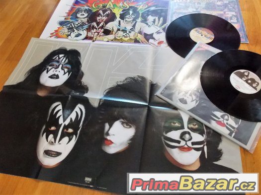 KISS+URIAH HEEP+QUEEN+STATUS QUO LP s PLAKATY