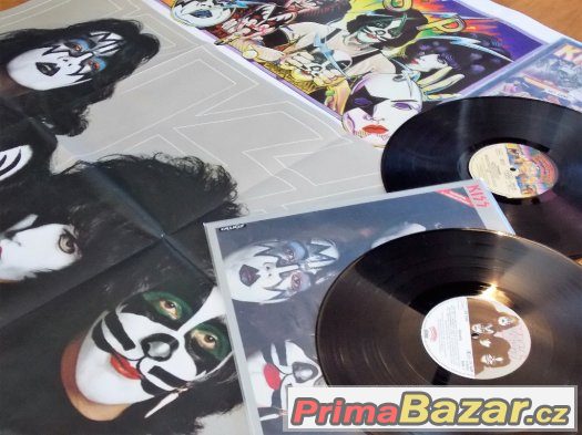 KISS+URIAH HEEP+QUEEN+STATUS QUO LP s PLAKATY