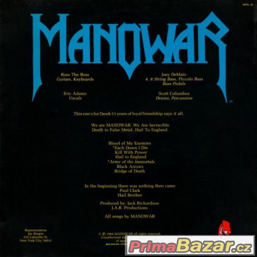 Manowar - Hail to England 1984