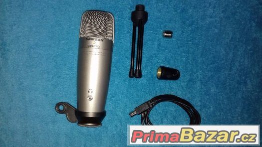 Prodám Studiový USB kondenzátorový mikrofon: SAMSON C01U PRO