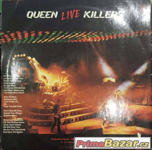 QUEEN - LIVE KILLERS 2LP 1979 D 1.PRESS
