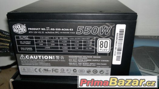 CoolerMaster GX Series 550W 80 PLUS