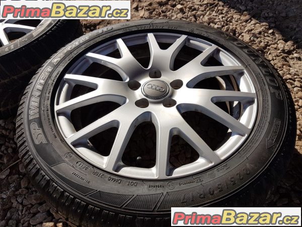 sada alu kola Audi se zánovníma pneu 8J0601025G 5x112 7jx17 et47