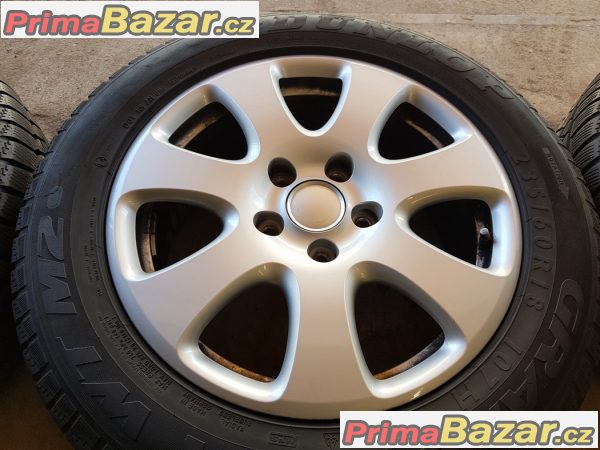 sada alu kola Audi 4L0 s pneu 5x130 7.5jx18 et53