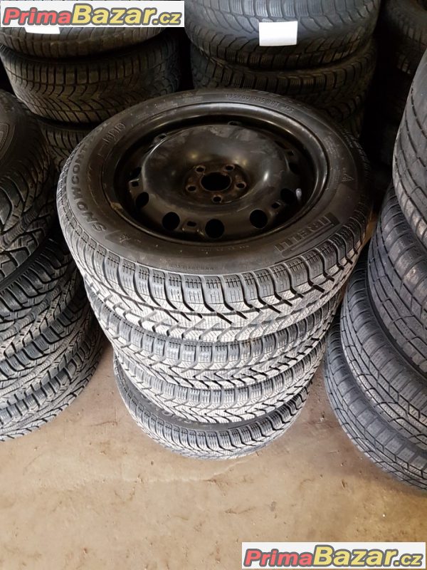plechové disky s pneu Pirelli 190 80-70% vzorek 5x100 6jx15 et38