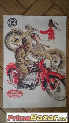 plakát motorky JAWA a CZ