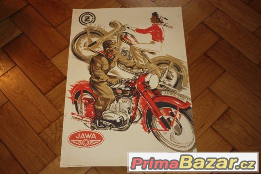 plakát motorky JAWA a CZ
