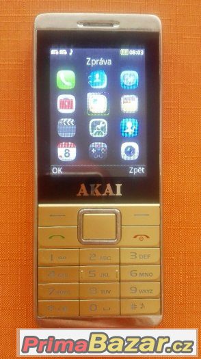 AKAI - 2880 - zlatá barva (DUAL sim)