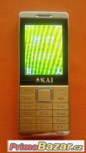 AKAI - 2880 - zlatá barva (DUAL sim)