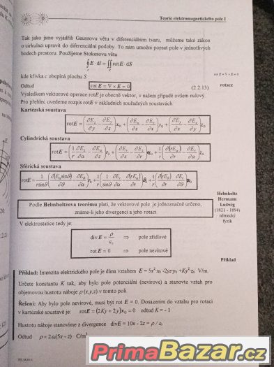 Teorie elektromagnetického pole I