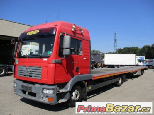 MAN TGL 12.240 Autotransporter, včetně přívěsu