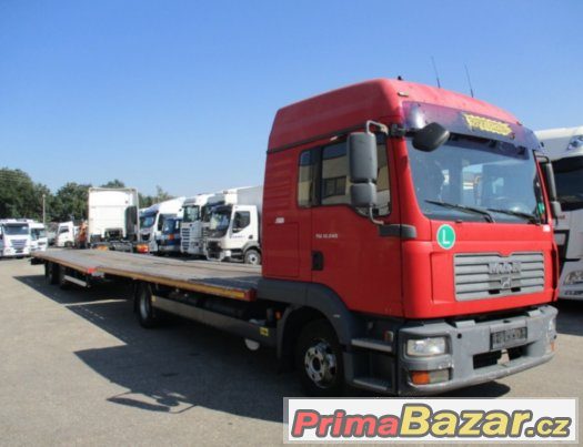 MAN TGL 12.240 Autotransporter, včetně přívěsu