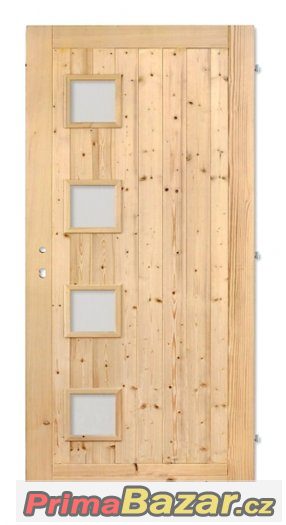 vchodové dřevěné dveře