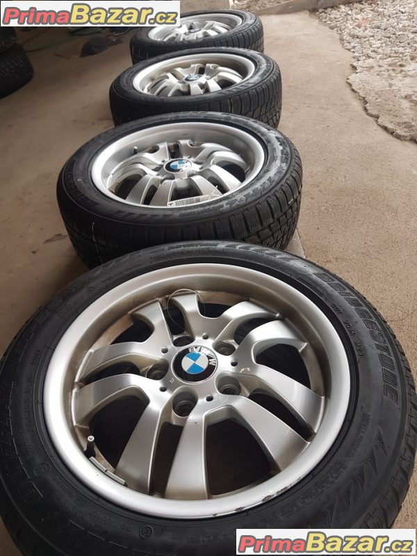 sada alu kola Bmw 6775593 s pneu Bridgestone 5x120 7jx16 is34