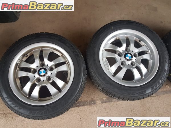 sada alu kola Bmw 6775593 s pneu Bridgestone 5x120 7jx16 is34