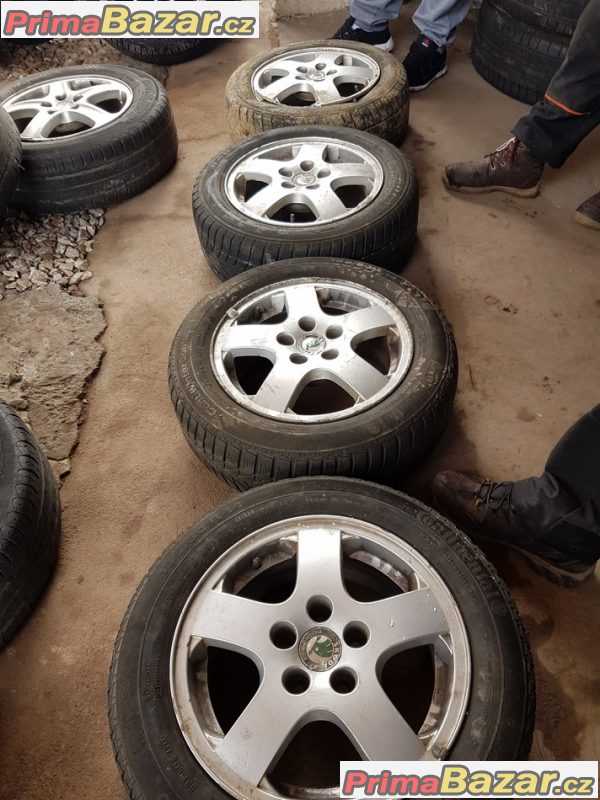 alu sada Fabia 1 kolo poskozene 5x100 6jx14 et38