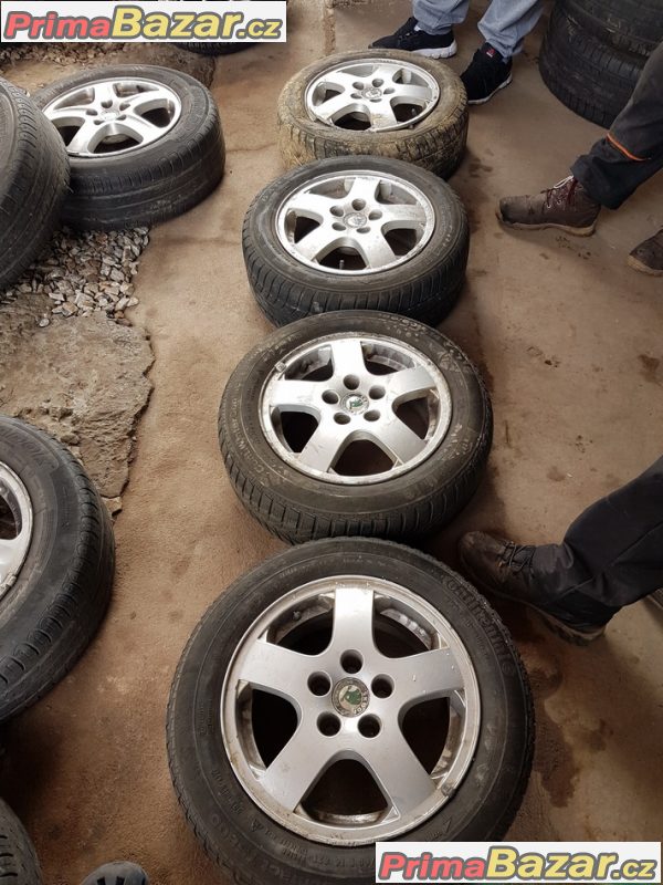 alu sada Fabia 1 kolo poskozene 5x100 6jx14 et38