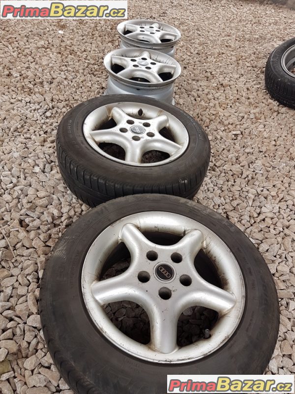 sada alu kola Audi 2xpneu 2x bez pneu 5x112 7jx15 et35