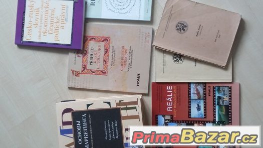 Knihy na ruštinu a němčinu